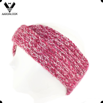 Lady′s Fashion Winter Warm Cross Knitted Crochet Headband